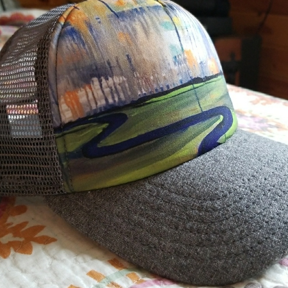 Artsy trucker hat
